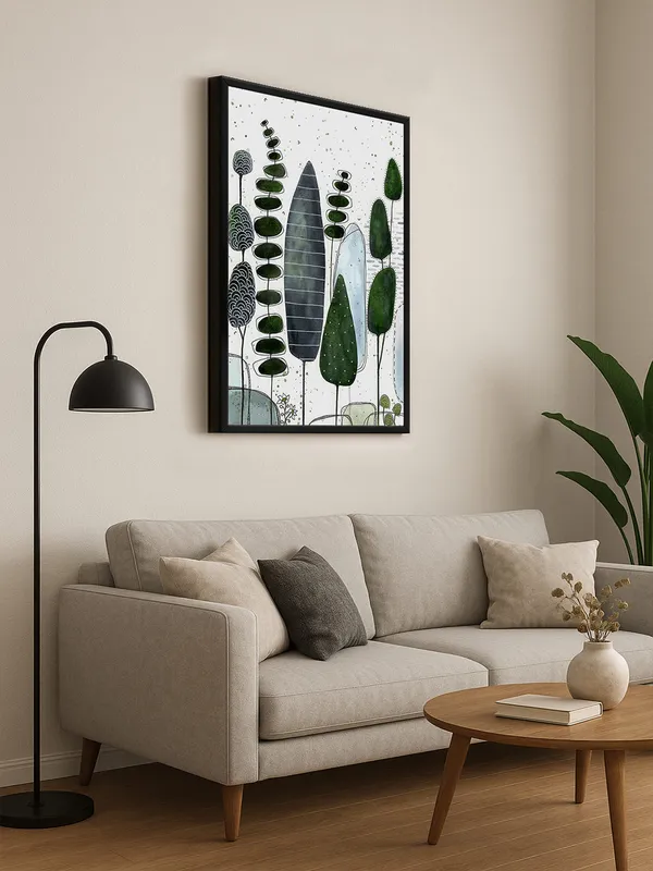 Box_Fiber_Frame_Modern_Canvas-Wrapped_Abstract_Botanical_Art_-_Inch_-_Minimalist_Green_Leaf_Art_Decor
