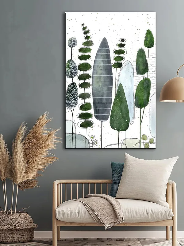 Modern_Canvas-Wrapped_Abstract_Botanical_Art_-_Inch_-_Minimalist_Green_Leaf_Art_Decor