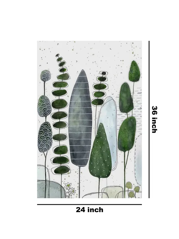 Modern_Canvas-Wrapped_Abstract_Botanical_Art_-_Inch_-_Minimalist_Green_Leaf_Art_Decor