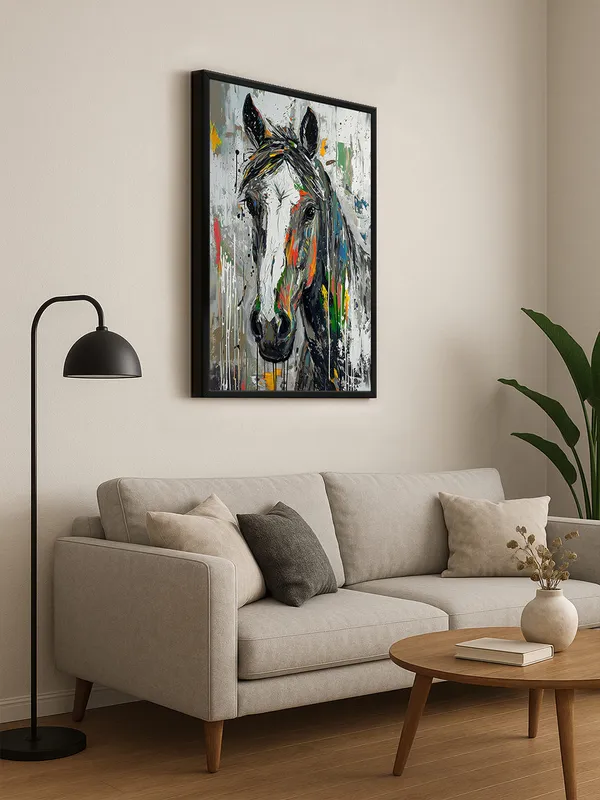 Box_Fiber_Frame_Vibrant_Horse_Portrait_Canvas_-_Inch_-_Colorful_Equine_Abstract_Wall_Art