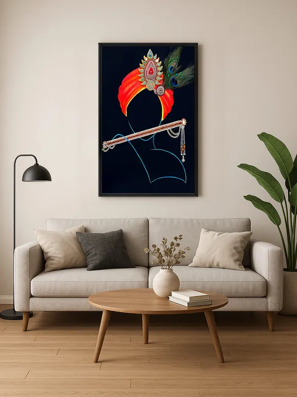 Box_Fiber_Frame_Krishna_Inspired_Canvas-Wrapped_Abstract_Art_-_Inch_-_Religious_Wall_Decor