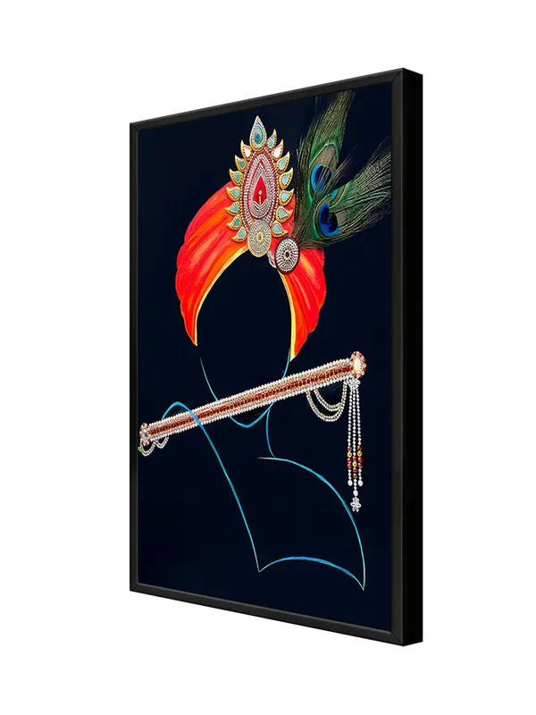 Box_Fiber_Frame_Krishna_Inspired_Canvas-Wrapped_Abstract_Art_-_Inch_-_Religious_Wall_Decor
