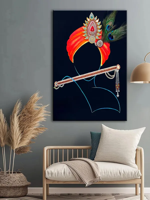 Krishna_Inspired_Canvas-Wrapped_Abstract_Art_-_Inch_-_Religious_Wall_Decor