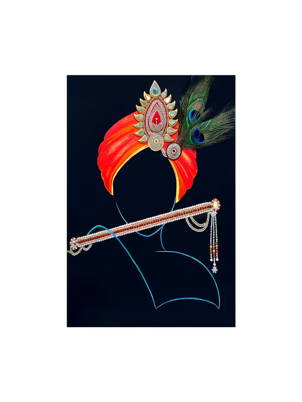 Krishna_Inspired_Canvas-Wrapped_Abstract_Art_-_Inch_-_Religious_Wall_Decor