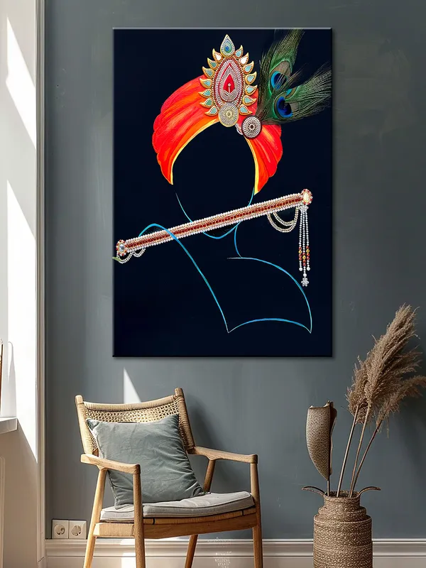Krishna_Inspired_Canvas-Wrapped_Abstract_Art_-_Inch_-_Religious_Wall_Decor