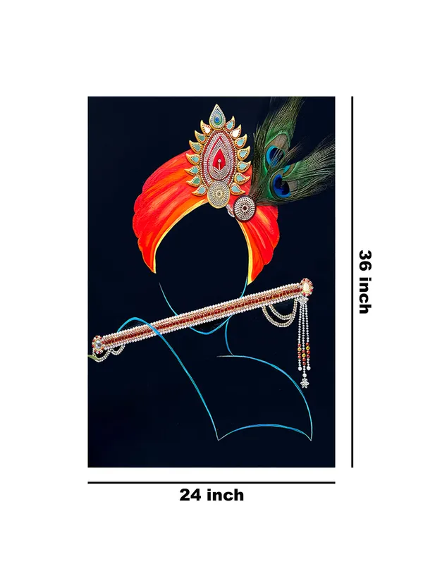 Krishna_Inspired_Canvas-Wrapped_Abstract_Art_-_Inch_-_Religious_Wall_Decor