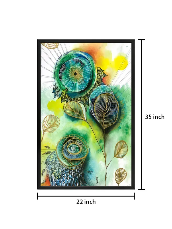 Box_Fiber_Frame_Floral_Abstract_Canvas_Wall_Art_-_Inch_-_Bright,_Contemporary_Green_Tones