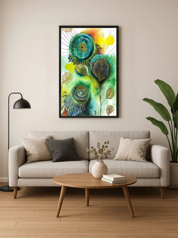 Box_Fiber_Frame_Floral_Abstract_Canvas_Wall_Art_-_Inch_-_Bright,_Contemporary_Green_Tones