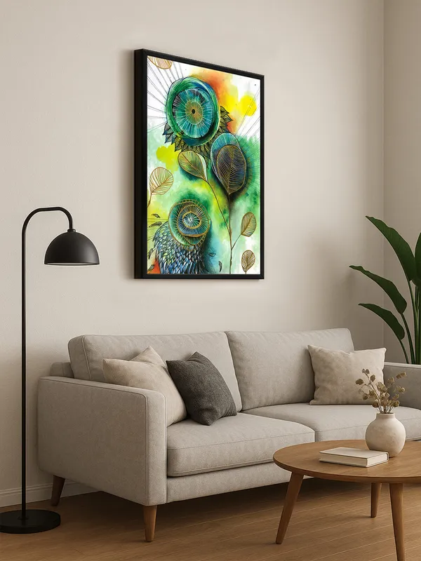 Box_Fiber_Frame_Floral_Abstract_Canvas_Wall_Art_-_Inch_-_Bright,_Contemporary_Green_Tones