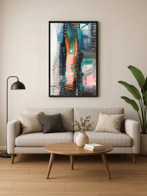 Box_Fiber_Frame_Geometric_Abstract_Canvas_Wall_Art_-_Inch_-_Minimalist_Black_And_Orange_Art