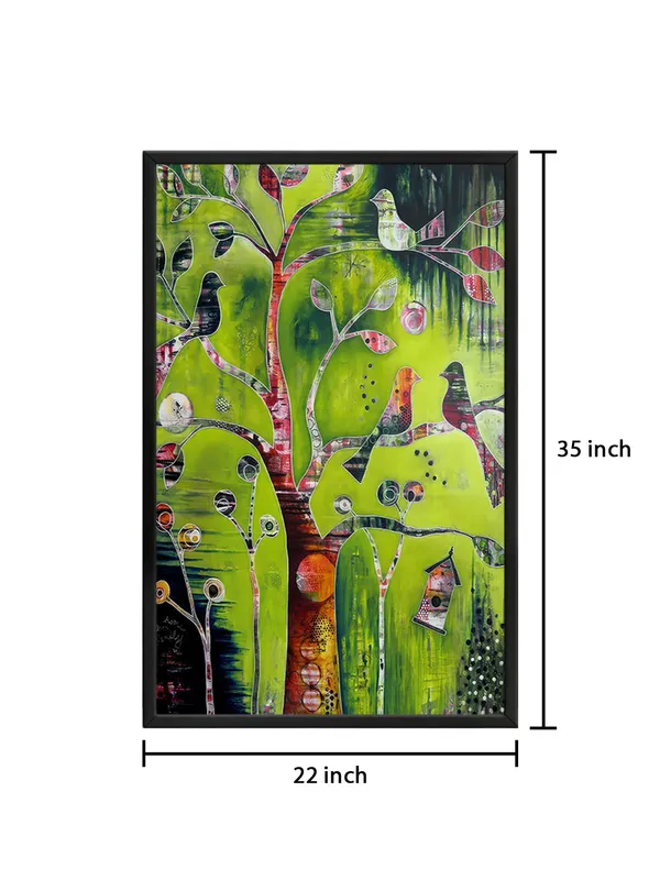 Box_Fiber_Frame_Vibrant_Birds_On_Tree_Canvas-Wrapped_Painting_-_Nature_Inspired_Art_For_Home_And_Office_Decor