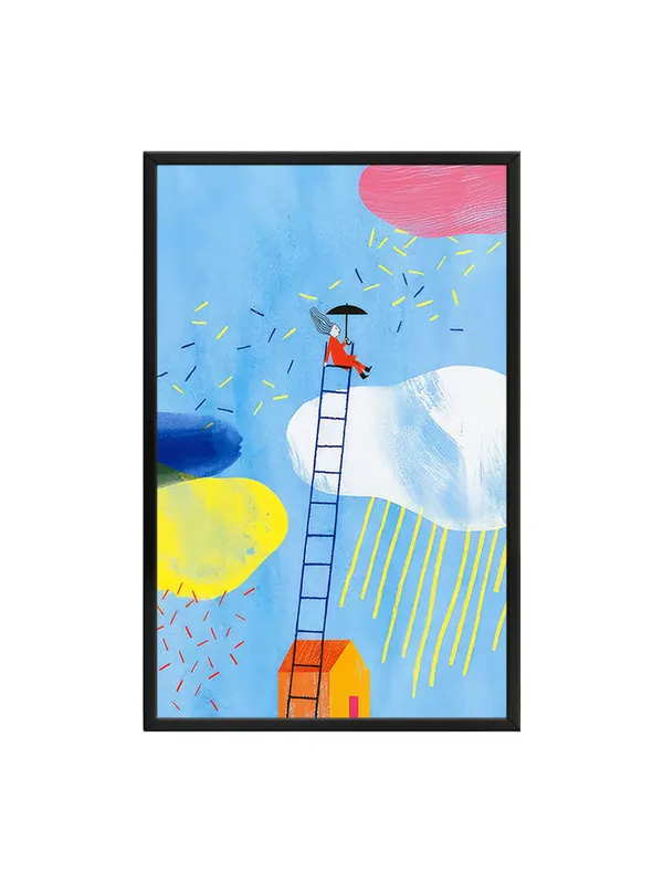 Box_Fiber_Frame_Ladder_To_The_Sky_Canvas-Wrapped_Painting_-_Whimsical_Art_For_Your_Home_Decor