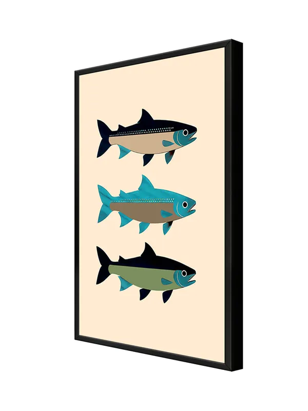 Box_Fiber_Frame_Three_Fishes_Canvas-Wrapped_Painting_-_Contemporary_Art_For_Coastal_And_Nautical_Interiors