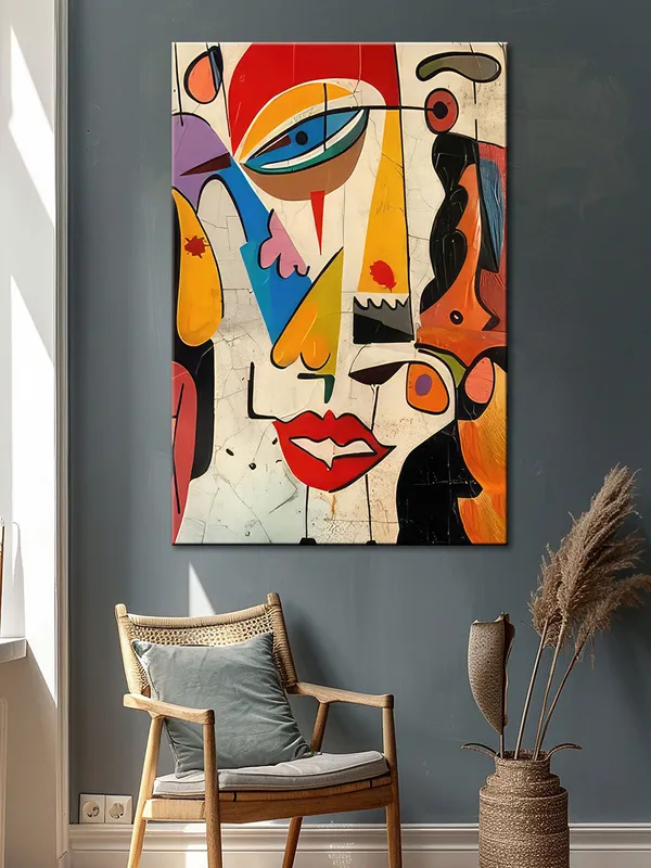 Cubist_Portrait_Canvas-Wrapped_Painting_-_Abstract_Faces_For_Bold_Interiors