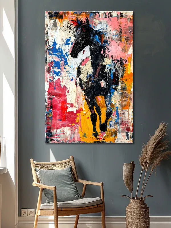 Running_Horse_Canvas-Wrapped_Painting_-_A_Dynamic,_Expressive_Painting_For_Art_Enthusiasts