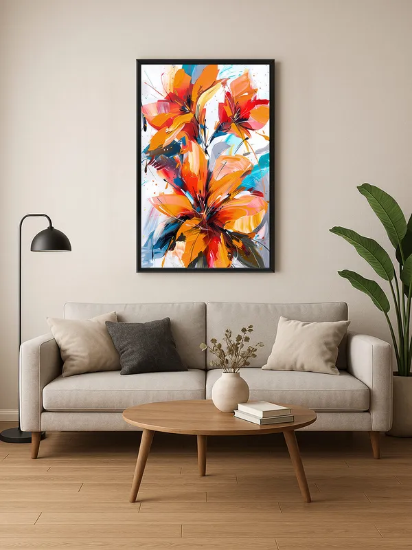 Box_Fiber_Frame_Vibrant_Floral_Explosion_Canvas-Wrapped_Painting_-_Bold_Flower_Artwork_For_Living_Room,_Bedroom,_Office