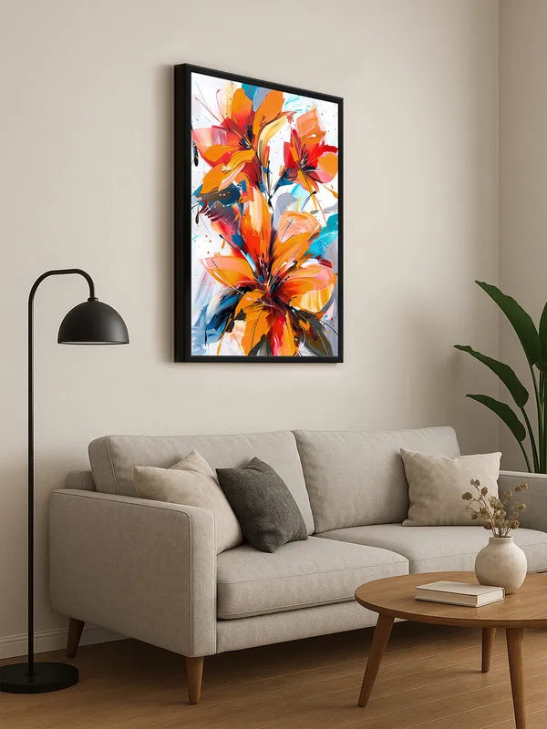 Box_Fiber_Frame_Vibrant_Floral_Explosion_Canvas-Wrapped_Painting_-_Bold_Flower_Artwork_For_Living_Room,_Bedroom,_Office