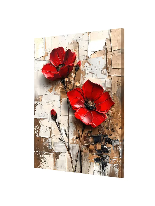 Modern_Red_Flower_Canvas-Wrapped_Painting_-_Textured_Floral_Art_For_Home_Decor