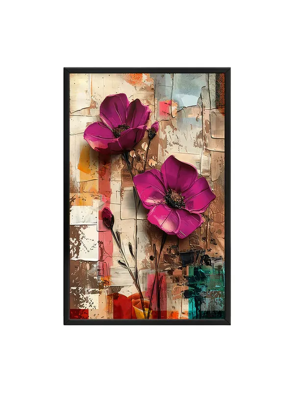 Box_Fiber_Frame_Contemporary_Pink_Poppies_Canvas-Wrapped_Painting_-_Unique_Floral_Wall_Art_For_Home