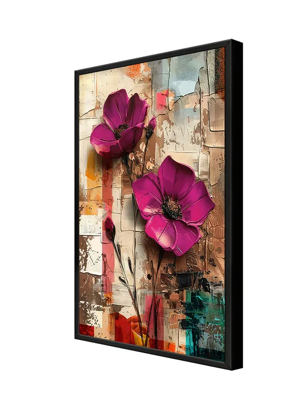 Box_Fiber_Frame_Contemporary_Pink_Poppies_Canvas-Wrapped_Painting_-_Unique_Floral_Wall_Art_For_Home