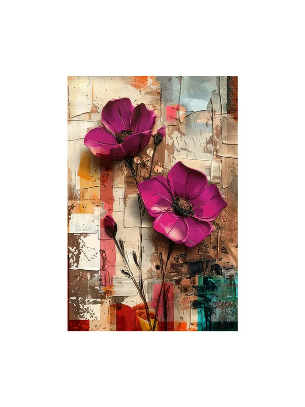 Contemporary_Pink_Poppies_Canvas-Wrapped_Painting_-_Unique_Floral_Wall_Art_For_Home