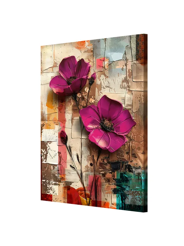 Contemporary_Pink_Poppies_Canvas-Wrapped_Painting_-_Unique_Floral_Wall_Art_For_Home