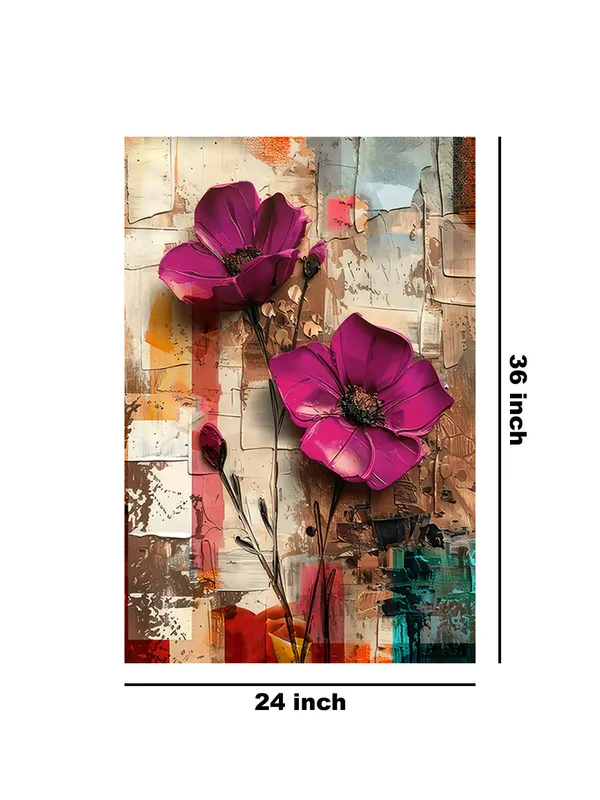 Contemporary_Pink_Poppies_Canvas-Wrapped_Painting_-_Unique_Floral_Wall_Art_For_Home