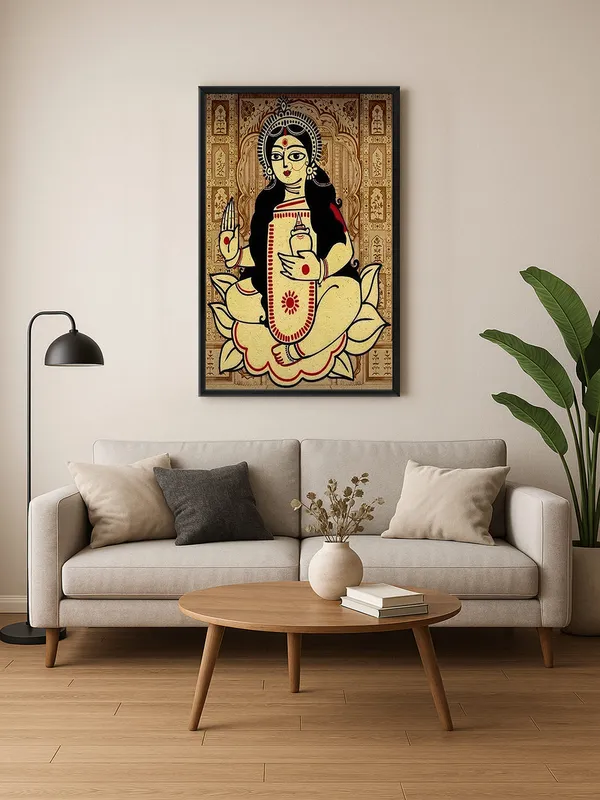 Box_Fiber_Frame_Abstract_Goddess_Canvas-Wrapped_Painting_-_Traditional_Religious_Artwork_For_Sacred_Spaces