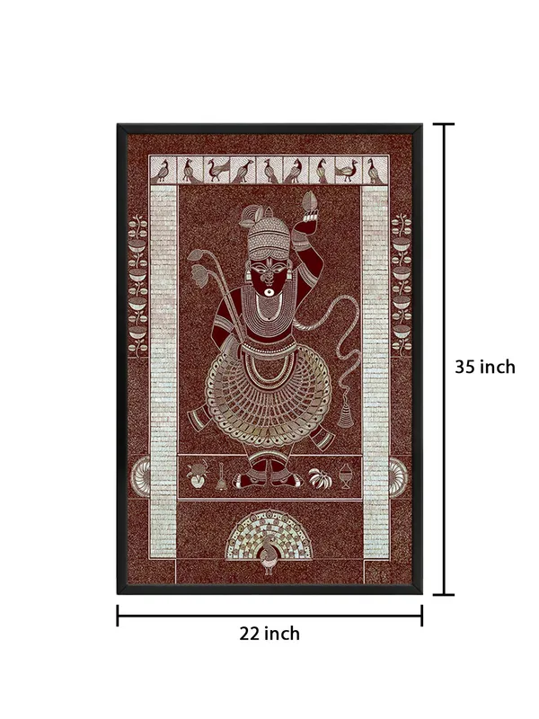 Box_Fiber_Frame_Modern_Metallic_Red_Flowers_Canvas_Wrapped_Painting_-_Stunning_Texture_&_Intricate_Design