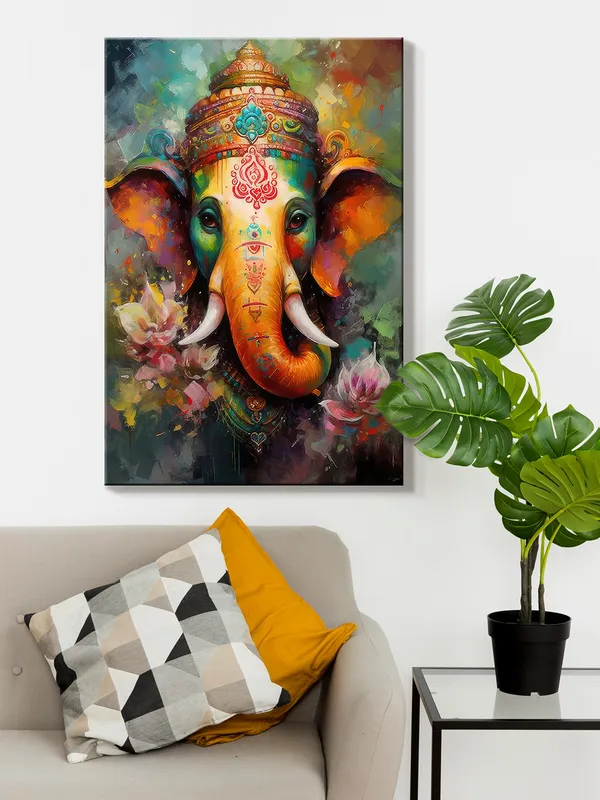 Colorful_Ganesha_Canvas_Painting_-_Vibrant_Spiritual_Wall_Art_For_Home_And_Temple_Decor