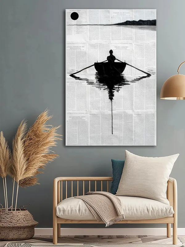Minimalist_Black_And_White_Boat_Canvas_Art_-_Contemporary_Wall_Decor_For_Modern_Interiors