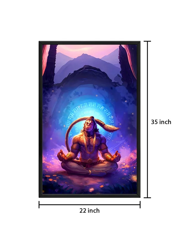 Box_Fiber_Frame_Hanuman_Meditation_Canvas_Painting_In_Vibrant_Colors_-_Spiritual_Wall_Art_For_Meditation_Spaces