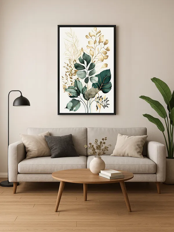 Box_Fiber_Frame_Minimalist_Green_And_Gold_Leaf_Canvas_Art_-_Elegant_Wall_Decor_For_Contemporary_Interiors