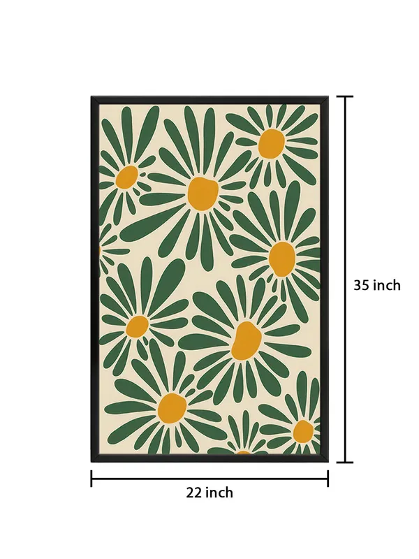 Box_Fiber_Frame_Retro_Daisy_Canvas_Art_In_Green_And_Yellow_-_Vintage-Inspired_Wall_Decor_For_Modern_Spaces