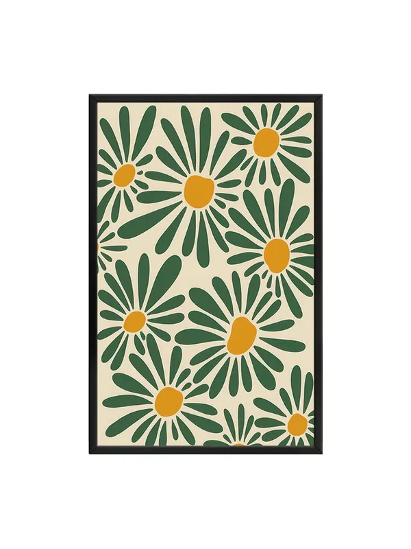 Box_Fiber_Frame_Retro_Daisy_Canvas_Art_In_Green_And_Yellow_-_Vintage-Inspired_Wall_Decor_For_Modern_Spaces