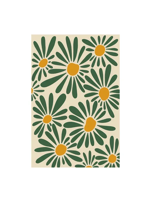 Retro_Daisy_Canvas_Art_In_Green_And_Yellow_-_Vintage-Inspired_Wall_Decor_For_Modern_Spaces
