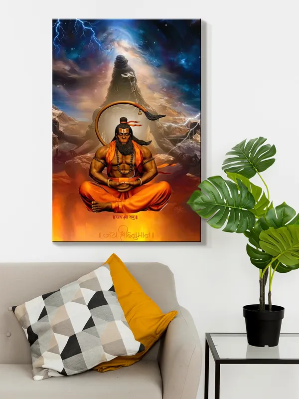 Hanuman_Meditative_Canvas_Art_-_Spiritual_Wall_Decor_For_Devotional_Spaces