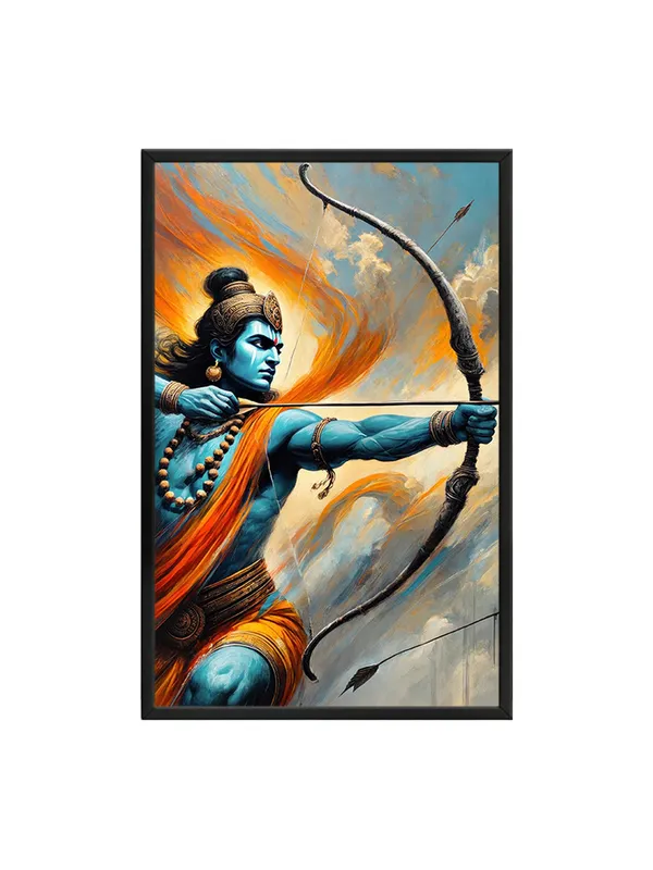 Box_Fiber_Frame_Lord_Rama_Archery_Canvas_Art_-_Dynamic_Wall_Decor_For_Spiritual_And_Devotional_Spaces
