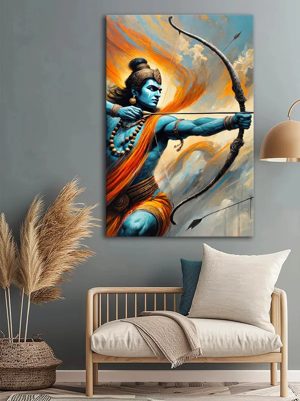 Lord_Rama_Archery_Canvas_Art_-_Dynamic_Wall_Decor_For_Spiritual_And_Devotional_Spaces