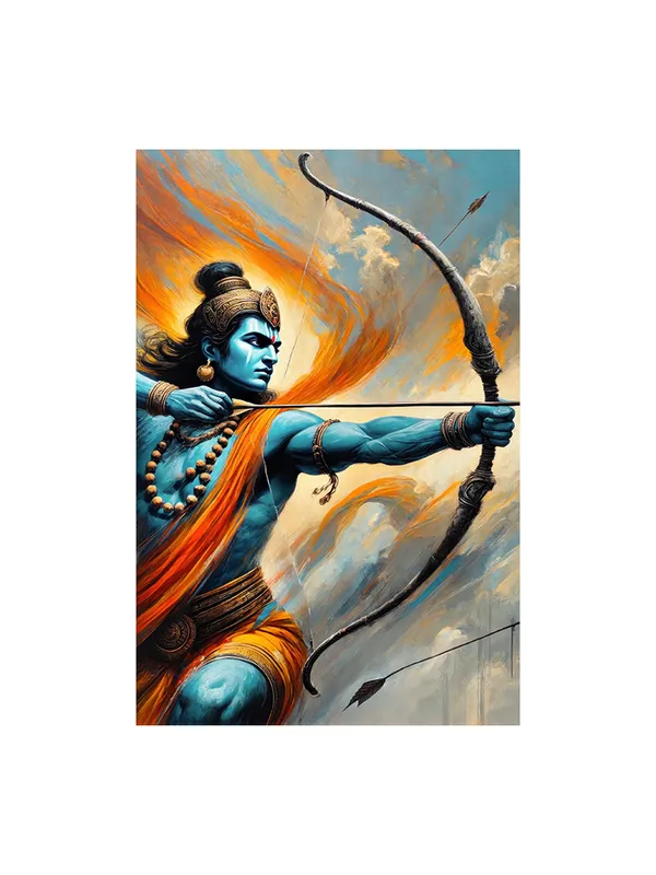 Lord_Rama_Archery_Canvas_Art_-_Dynamic_Wall_Decor_For_Spiritual_And_Devotional_Spaces