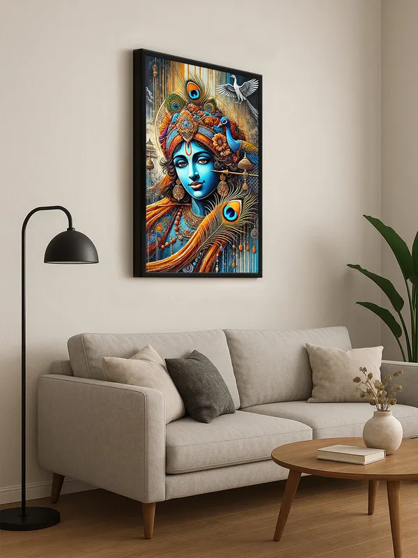 Box_Fiber_Frame_Lord_Krishna_With_Peacock_Feathers_Canvas_Art_-_Divine_Wall_Decor_For_Devotional_Spaces