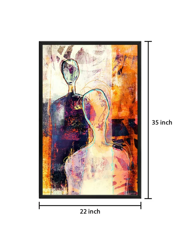 Box_Fiber_Frame_Abstract_Canvas_Painting_With_Dual_Human_Figures_And_Vibrant_Orange_And_Purple_Hues