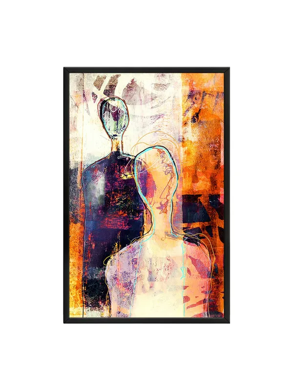 Box_Fiber_Frame_Abstract_Canvas_Painting_With_Dual_Human_Figures_And_Vibrant_Orange_And_Purple_Hues