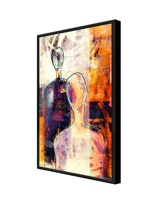 Box_Fiber_Frame_Abstract_Canvas_Painting_With_Dual_Human_Figures_And_Vibrant_Orange_And_Purple_Hues