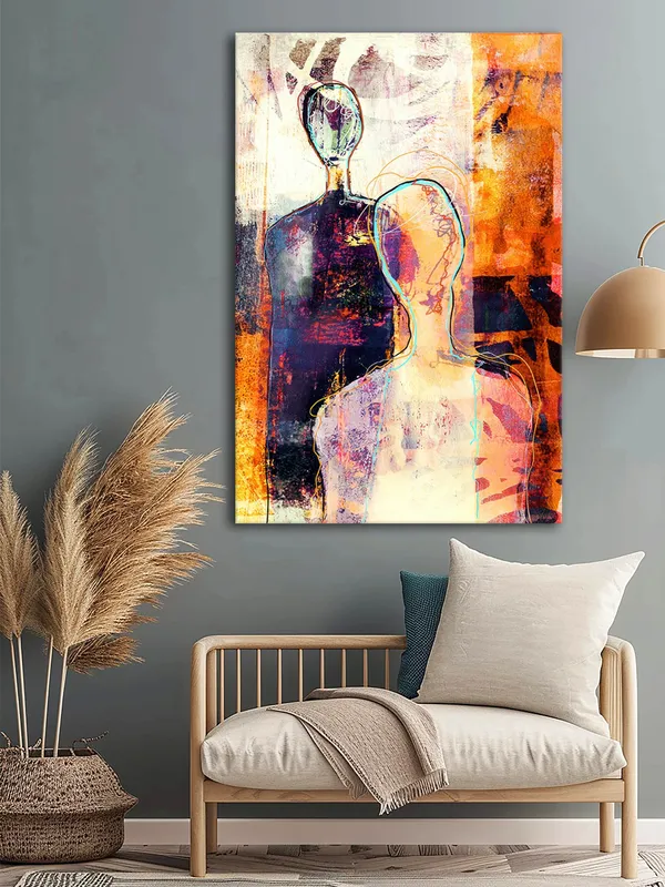 Abstract_Canvas_Painting_With_Dual_Human_Figures_And_Vibrant_Orange_And_Purple_Hues