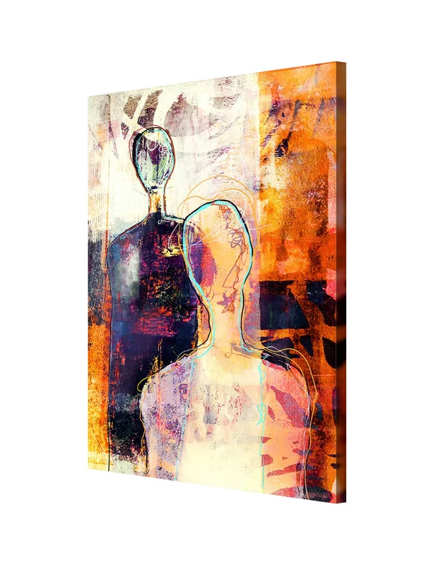 Abstract_Canvas_Painting_With_Dual_Human_Figures_And_Vibrant_Orange_And_Purple_Hues