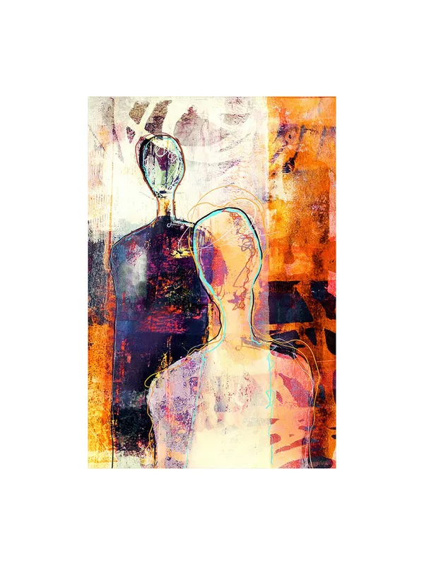 Abstract_Canvas_Painting_With_Dual_Human_Figures_And_Vibrant_Orange_And_Purple_Hues