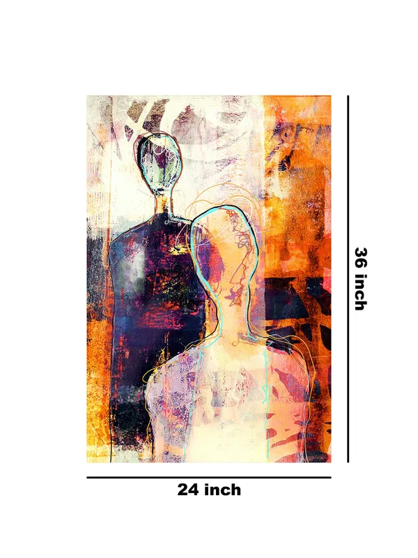Abstract_Canvas_Painting_With_Dual_Human_Figures_And_Vibrant_Orange_And_Purple_Hues