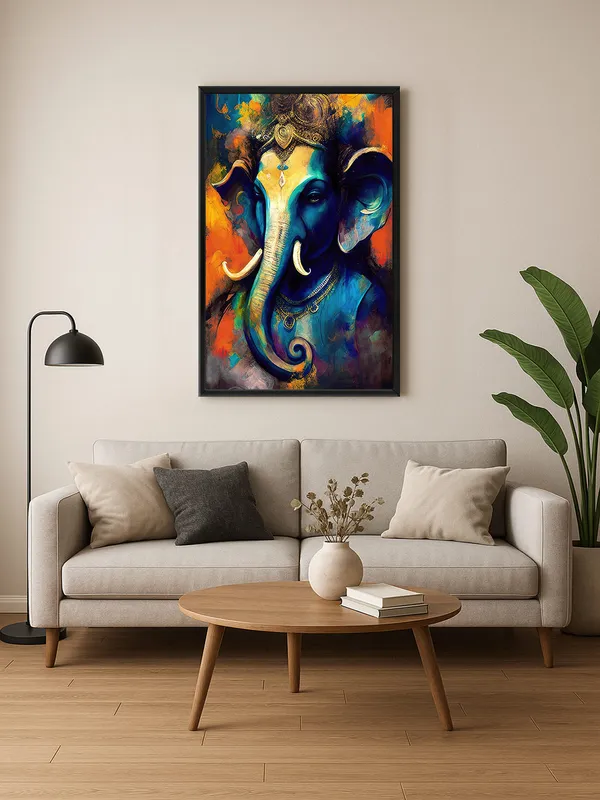 Box_Fiber_Frame_Vibrant_Ganesha_Canvas_Painting_With_Rich_Colors_And_Detailed_Artistic_Expression