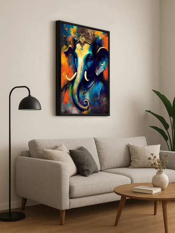 Box_Fiber_Frame_Vibrant_Ganesha_Canvas_Painting_With_Rich_Colors_And_Detailed_Artistic_Expression